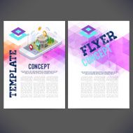 Abstract vector template design brochure Web sites page leaflet