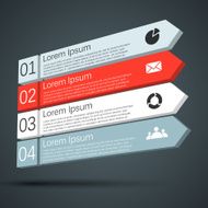 Modern vector info graphic for business project N175