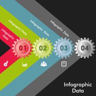 Creative gears Info-graphics options banner N7