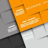 orange and grey infographic rounded squares ABCD N2