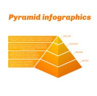 Grow pyramid infographics with gradient N2