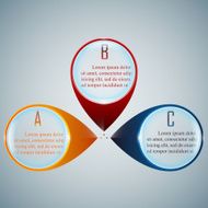 Infographic with three options N2