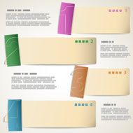 Data presentation strips with color stickers N2