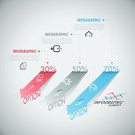Modern infographics options banner N467