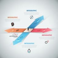 Modern infographics options banner N469