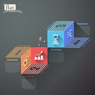 Flat infographic design N14