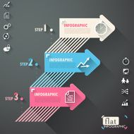 Flat infographic design N15