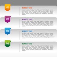 infographics numbers tags