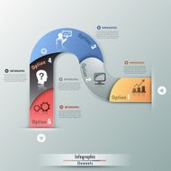 Modern infographics options banner N471