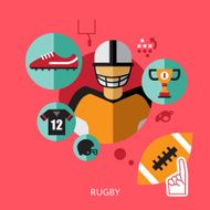 sport infographics rugby statistic template N2