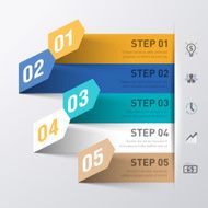 Business process abstract infographics template N2