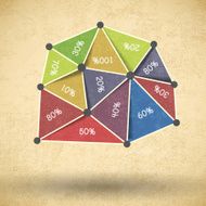 Business diagram template with text fields N17