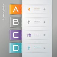 Infographics vector design template N244