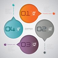Infographics vector design template N245