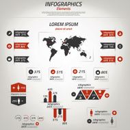 Retro infographics set N3