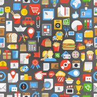 Background of many interface icons N2
