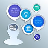 Paper business infographics design elements N4