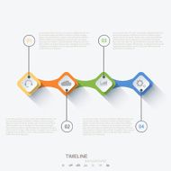 Vector modern timeline infographic N42