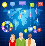 Vector of People Social Networking N2