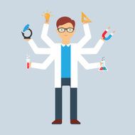 Multitasking character scientist N2