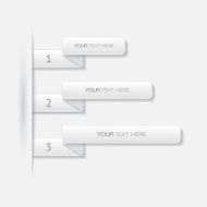 Set of paper banners Infographic elements