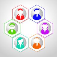 Teamwork clip-art illustration N4