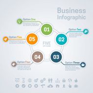 Five Option Business Infographic