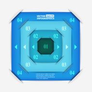 Abstract paper infografics N22