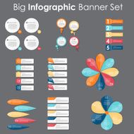 Big Set of Infographic Banner Templates for Your Business Vector N21