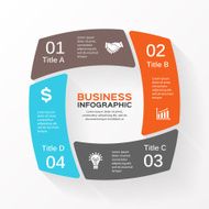 Vector circle arrows infographic diagram graph N2