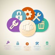 Web Infographic Template Layout With Vector Icons could be used N4