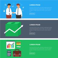 Business banners vector illustration