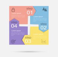 Vector colorful info graphics for your business presentations N228