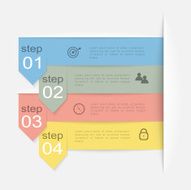 Vector colorful info graphics for your business presentations N229