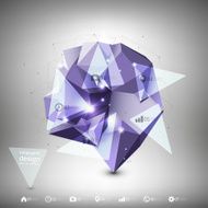 Abstract dimensional polygonal geometric infographic background for modern design N2