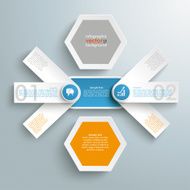 Round Double Banners Colored Circles N2