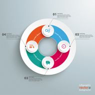 Big Circle Colored Infographic 4 Options