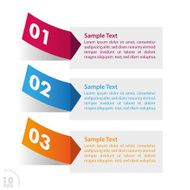 Three Colorful Sticker Infographic