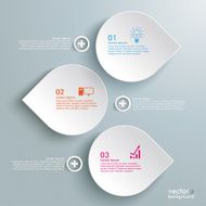 Three Drops Line Infographic