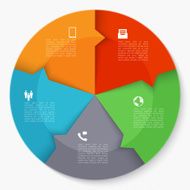 Modern business infographics circle