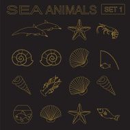 Sea animals icon N2