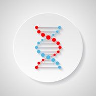 Medical dna connection spiral vector infographic icon element N2