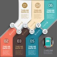 Timeline infographic template N8