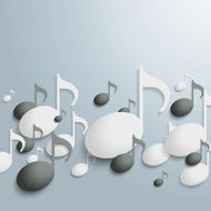 White And Black Music Notes
