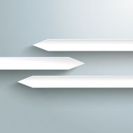White Arrows Two Oppositions Infographic