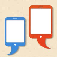 Smartphone Speech Bubbles