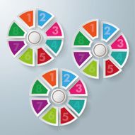 8 Circle Colorful Pieces With Centre N2