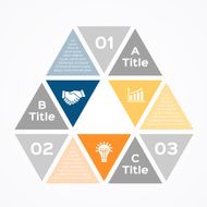 Vector circle diagram infographic for business presentation N17