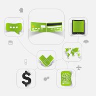 business sticker infographic N76
