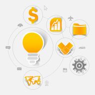 business sticker infographic N78